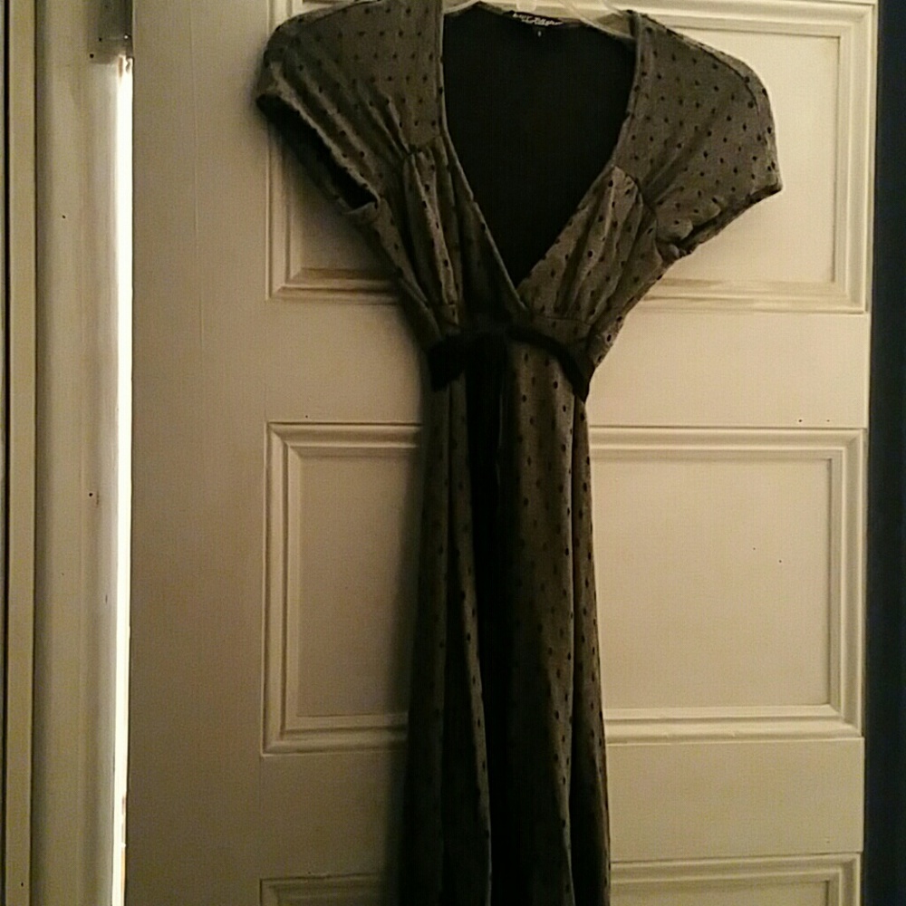 Betsey Johnson Dark Grey Polka dot dress